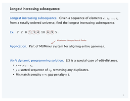 Longest Increasing Subsequence