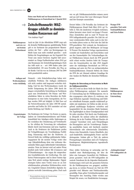 Zeitschriftenmarkt: WAZ- Derzeit Bilden 1 536 Periodika Das Sortiment Der Weniger IVW- Publikumspresse (Stand: Ende März 2010; Vgl