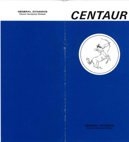 Centaur D-1A Pamphlet (1973)