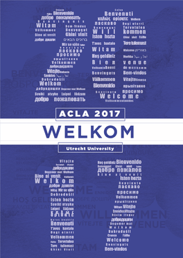 WELKOM Annual Meeting of the American Comparative Literature Association