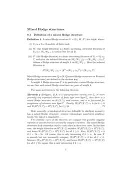 Mixed Hodge Structures