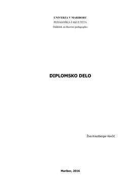 Diplomsko Delo