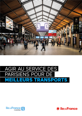 Agir Au Service Des Parisiens Pour De Meilleurs Transports Sommaire