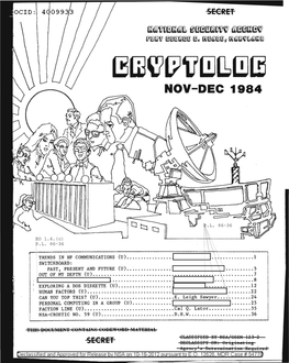 DECEMBER 1984 Editorial