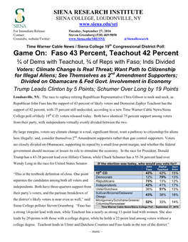 Voters: Climate Change Is Real Threat; Want Path to Citizenship for Illegal Aliens; See Themselves As 2Nd Amendment Supporters; Divided on Obamacare & Fed Govt