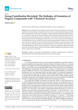 The Enthalpy of Formation of Organic Compounds with “Chemical Accuracy”