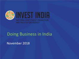 Doing Business in India