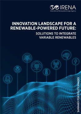 Innovation Landscape for a Renewable-Powered Future: Solutions to Integrate Variable Renewables