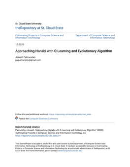 Approaching Hanabi with Q-Learning and Evolutionary Algorithm