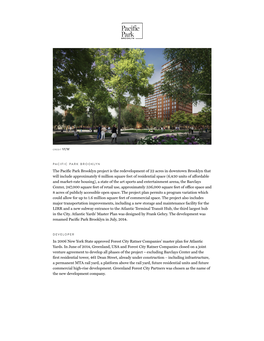 The Pacific Park Brooklyn Project Is the Redevelopment of 22 Acres In