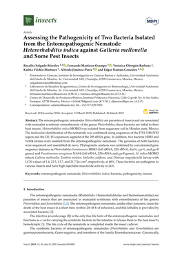 Assessing the Pathogenicity of Two Bacteria Isolated from the Entomopathogenic Nematode Heterorhabditis Indica Against Galleria Mellonella and Some Pest Insects