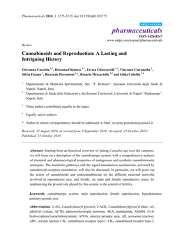 Cannabinoids and Reproduction: a Lasting and Intriguing History