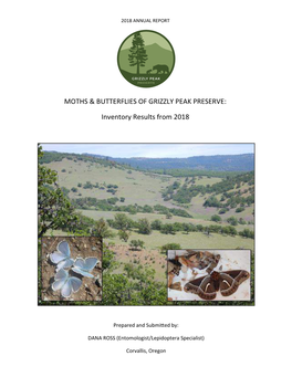 Moths & Butterflies of Grizzly Peak Preserve