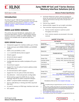 Zynq-7000 All Programmable Soc and 7 Series Devices Memory Interface Solutions User Guide (UG586) [Ref 2]