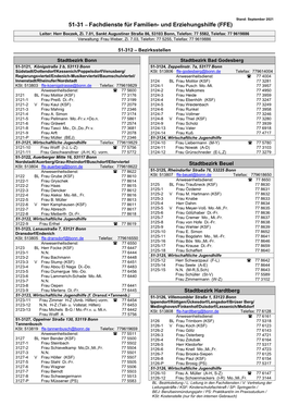51-31 – Fachdienste Für Familien- Und Erziehungshilfe (FFE)