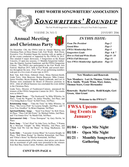 Songwriters' Roundup