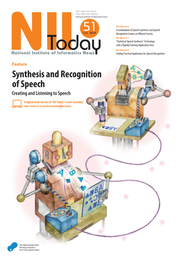 Synthesis and Recognition of Speech Creating and Listening to Speech