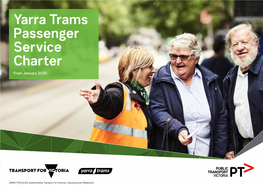 Yarra Trams Passenger Service Charter from January 2020