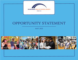 Opportunity Statement
