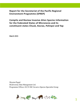 (SPREP) Compile and Review Invasive Alien Species Infor