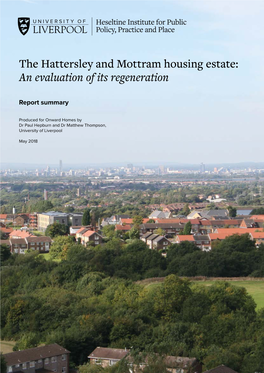 The Hattersley and Mottram Housing Estate: an Evaluation of Its Regeneration