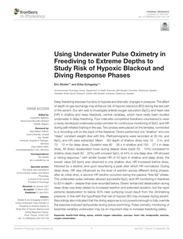 Using Underwater Pulse Oximetry in Freediving to Extreme Depths to Study Risk of Hypoxic Blackout and Diving Response Phases