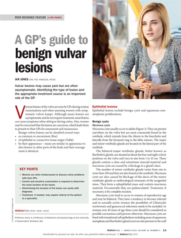 Benign Vulvar Lesions