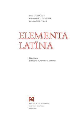 Elementa Latina–