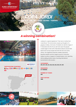 Copa Jordi Easter 15 - 17 April 2022 Spain - Blanes - Tordera