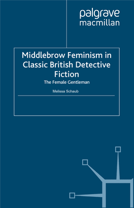 Middlebrow Feminism in Classic British Detective Fiction