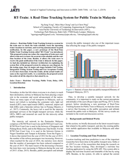 A Real-Time Tracking System for Public Train in Malaysia
