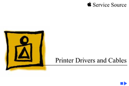 Printer Drivers and Cables
