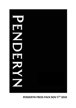 Penderyn Press Pack Nov 5Th 2018