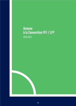 Annexe À La Convention FFF / LFP 2020/2021