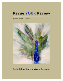 York Online Undergraduate Research