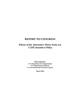 Report to Congress