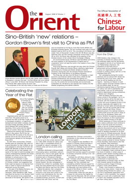 Chinese Orient for Labour Sino-British ‘New’ Relations – Gordon Brown’S First Visit to China As PM