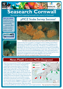 Seasearch Cornwall Surveying and Mapping Beneath the Waves in Cornwall