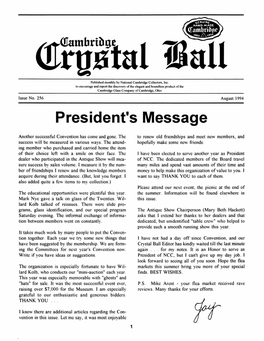 Crystal Ball Newsletter August 1994