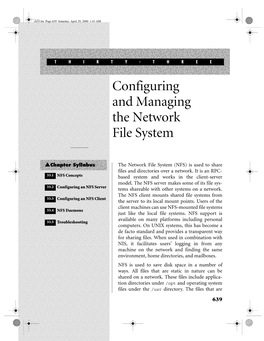 Configuring and Managing the Network File System