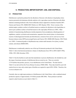 Toxicological Profile for Ethylbenzene