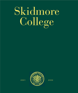 Skidmore College 2001-2002 Catalogue