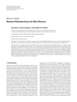 Review Article Human Polyomaviruses in Skin Diseases