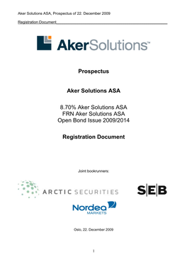 Prospectus Aker Solutions