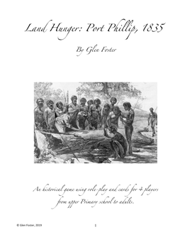 Land Hunger: Port Phillip, 1835