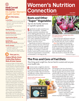 Women's Nutrition Connection June 2019 V22 N6