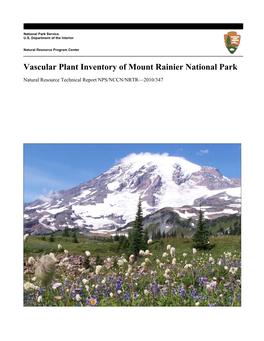 Vascular Plant Inventory of Mount Rainier National Park