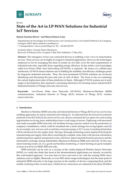 State of the Art in LP-WAN Solutions for Industrial Iot Services