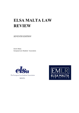 Elsa Malta Law Review