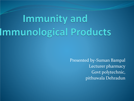 1St Year : Immunity